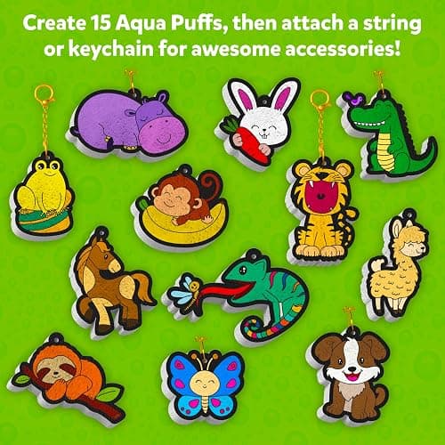 Skillmatics 3D Art Kit - Aqua Puffs Animals, Stocking Stuffers, Paint by Number Craft for Kids, DIY Color & Inflate Activity, Travel & Chirstmas Gift for Girls & Boys Ages 4, 5, 6, 7, 8, 9, 10 thumbnail 5