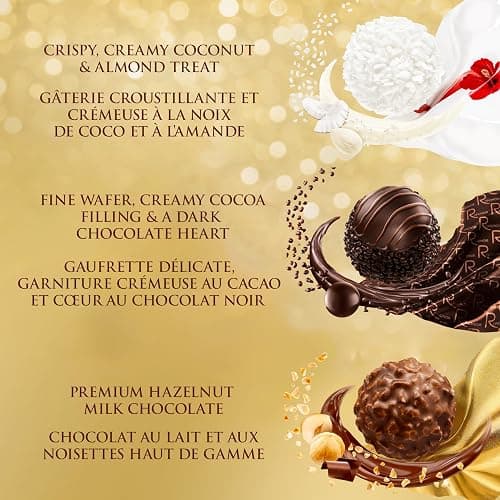 FERRERO COLLECTION Fine Assorted Chocolate and Coconut Confections; Chocolate Gift Box; 48 Confections; Ideal Hostess Gift; 518g thumbnail 5