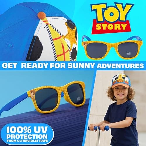 Sonic The Hedgehog | Disney Toy Story Baseball Cap and Sunglasses Set for Boys UV 400 Sun Protection Gifts for Kids thumbnail 2
