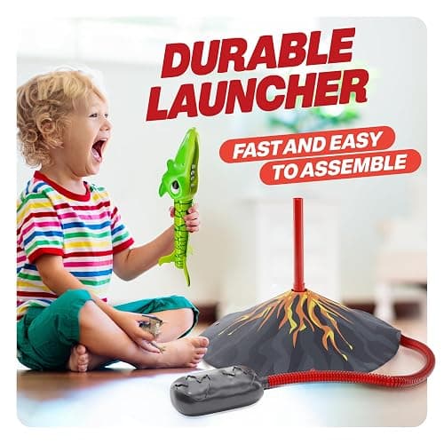 Ninja Blast Dinosaur Toy Rocket Launcher for Kids Toys for Kids 3-5 5-7 4-6 - Outdoor Toys for Kid Ages 4-8 - 3 4 Year Old Boy Birthday Gift - Gifts for Boys Age 3 4 5 6 Years Toy for Toddlers thumbnail 4