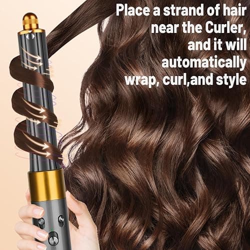 ZEPHBLOW 30MM Long Hair Curling Barrel Attachment Compatible with Dyson Airwrap HS01 HS05 HS08 Accessories, Automatic Curling Iron Curlers for Soft Inward Curls Voluminous Outward Waves thumbnail 3