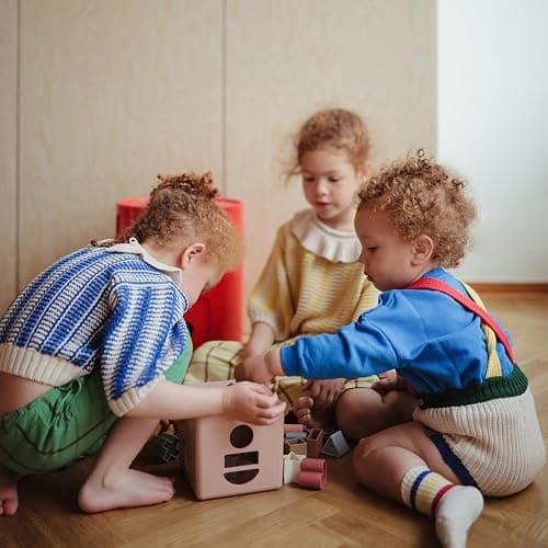 mushie Shape Sorting Box (Petal) | Educational Learning Toy for Toddlers with 12 Shapes | Made in Denmark (10+ Months) thumbnail 2