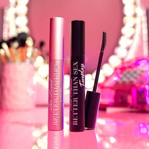 Too Faced Better Than Sex Foreplay Mascara Primer | Long Lasting + Volumizing - Black - Primer & Mascara Duo thumbnail 5