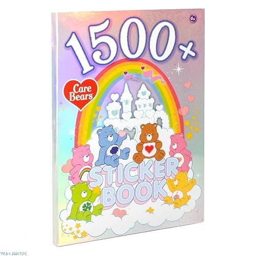 Care Bears Sticker Book, 1500 Cute Stickers for Scrapbooks, P/lanners, Features Letter, Laptops and Water Bottle for Kids Teens, School Supplies for Kids thumbnail 9