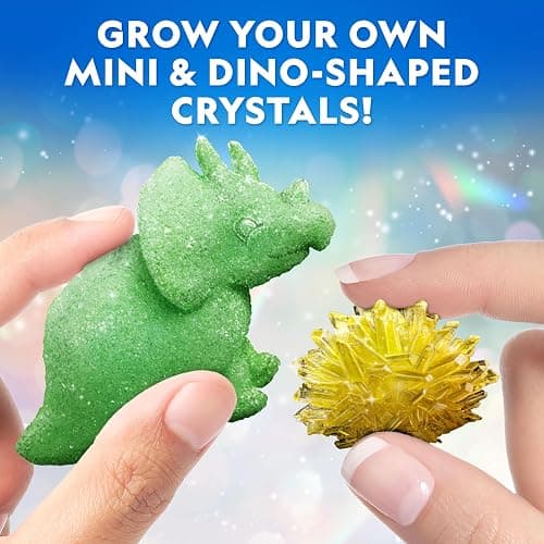 National Geographic Ultimate Crystal Growing Kit – Grow 5 Types of Crystals Including Glow in The Dark, Dinosaur Figure, Underwater Crystals & Crystal Trees with Learning Guide, STEM Science Kit thumbnail 6