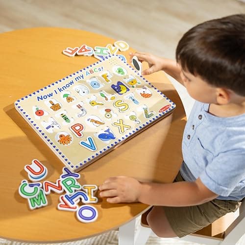 Melissa & Doug Wooden Alphabet Sound Puzzle - Wooden Puzzle with Sound Effects (26 pcs) - FSC Certified thumbnail 9