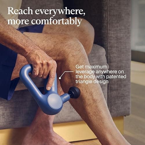 TheraGun Therabody Relief Handheld Percussion Massage Gun - Easy-to-Use, Comfortable & Light Personal Massager for Every Day Pain Relief Massage Therapy in Neck, Back, Leg, Shoulder and Body (Navy) thumbnail 5