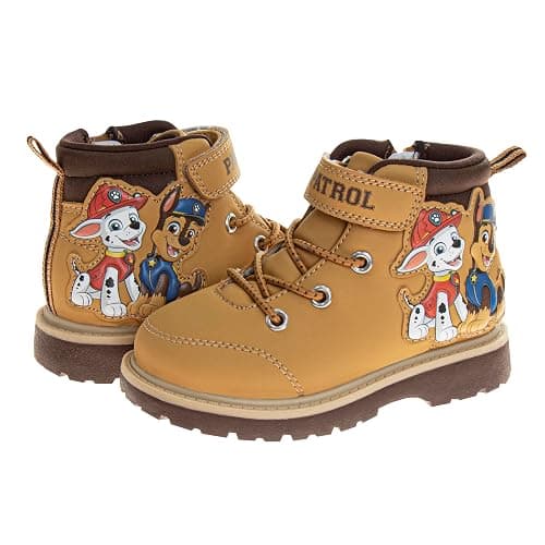 Josmo Character Kids Frozen Minnie Mouse Cars Paw Patrol SpiderMan Boots for Boys Girls Workboot Construction Boot Trekking Walking Hiking Climbing for Kid Size 7-10 Toddler / 11-12 Little Kid thumbnail 3