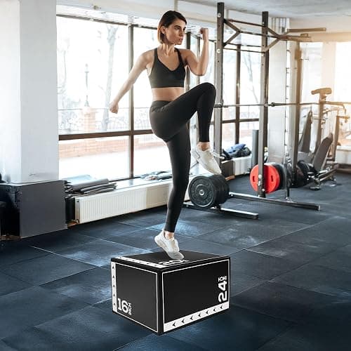 BalanceFrom 3-in-1 Foam Plyometric Jump Box for Home Gym with Multiple Height Options – Versatile Plyo with Non-Slip Surface for Strength, HIIT, Step-Ups, and Agility Training thumbnail 6