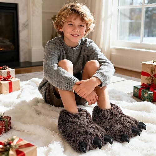 ULTRAIDEAS Animal Paw Slippers for Women and Men, Funny Claw Slippers for Adult and Kids, Unisex Cute Costume House Shoes thumbnail 3