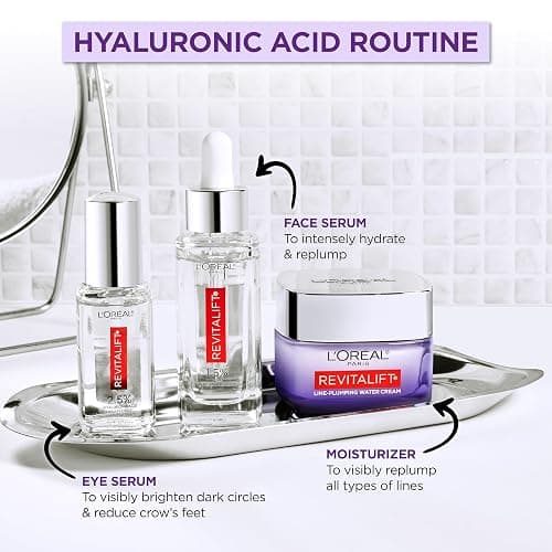 L'Oreal Paris Revitalift 1.5% Pure Hyaluronic Acid Serum for Face, Anti Aging Serum to Hydrate Skin & Reduce Wrinkles, Fragrance Free Skin Care for All Skin Types, 1 Oz thumbnail 7