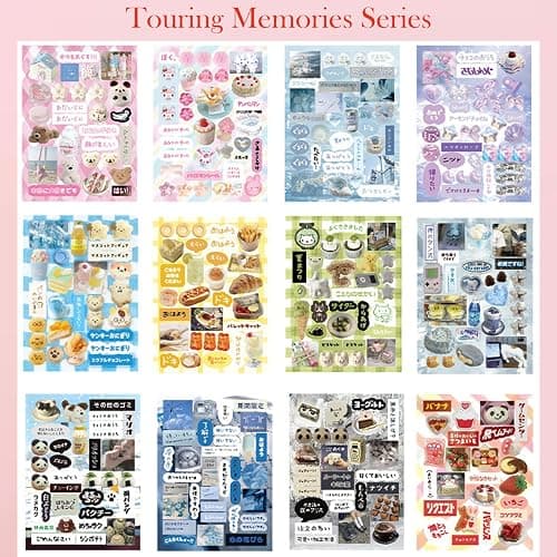 Japanese Manga Style Sticker Book,45 Sheets Comic Books Style Material Decoration Kawaii Stickers - 800+ Designs in 1 Book for DIY Scrapbooking Journaling Handbook Decoration (A) thumbnail 7