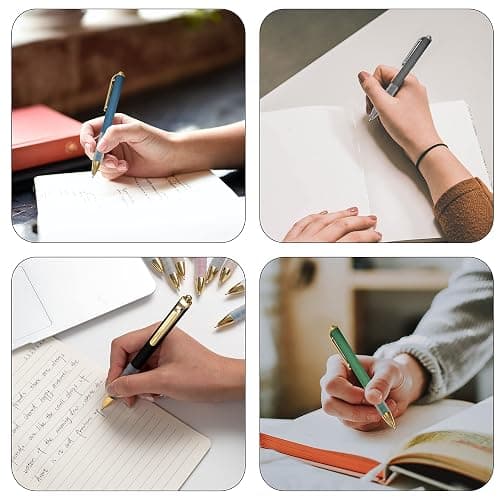 Linbsunne Ballpoint Pens Black Medium Point 1mm Pen with Super Soft Grip Ball Point Pen for Men Women Retractable Pens thumbnail 4