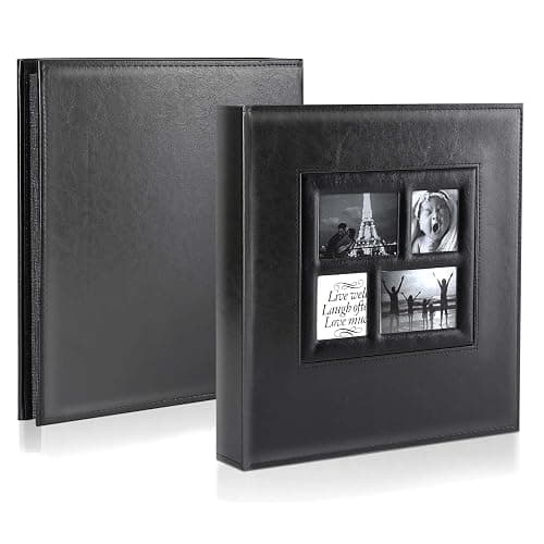 Ywlake Photo Album 4x6 500 Pockets Photo, Extra Large Capacity Family Wedding Picture Albums Holds 500 Horizontal and Vertical Photos Black thumbnail 4