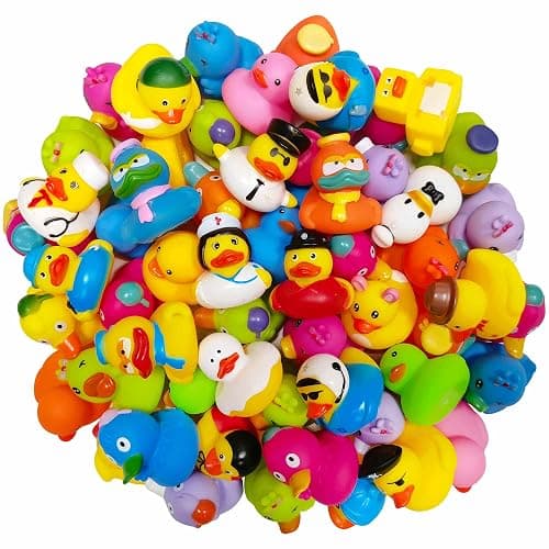 Arttyma Rubber Ducks in Bulk,Assortment Duckies for Jeep Ducking Floater Duck Bath Toys Party Favors (30-Pack) - Image 1