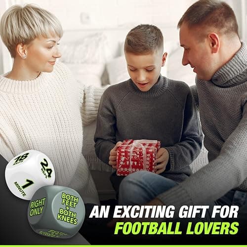 2pc Football Keepy up training Dice Equipment for Kids makes practice fun with exciting games indoors or outdoors toys age 8–12 perfect football gifts and unique birthday presents for boys and girls thumbnail 9