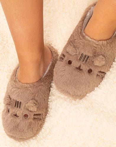 Pusheen Womens Slippers Adults Teens Cat NAH or Plush House Shoes thumbnail 2
