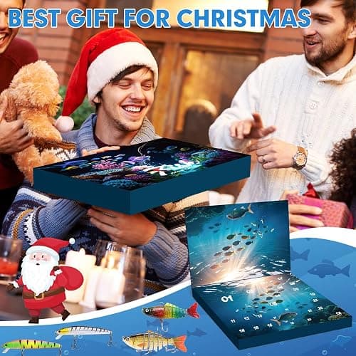 Fishing Advent Calendar - 24-Day Christmas Countdown with Lures & Tackle Set, Ideal for Dad, Fishermen, and Teen Boys thumbnail 6