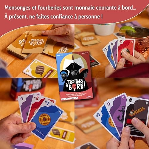 SAVANA Traitres à Bord - Jeu de société - Grand Prix du Jouet 2023 - Jeux à identité secrète - Jeu de Voyage et de Poche - Jeu de Cartes dès 10 Ans thumbnail 7