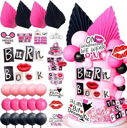 LaVenty Mean Girl Cake Topper Mean Girl Birthday Party Decoration | Mean Girl Cake Topper Mean Girl Birthday Party Decoration Cupcake Toppers for Wedding Bridal Shower Bachelorette Theme Girls thumbnail 9