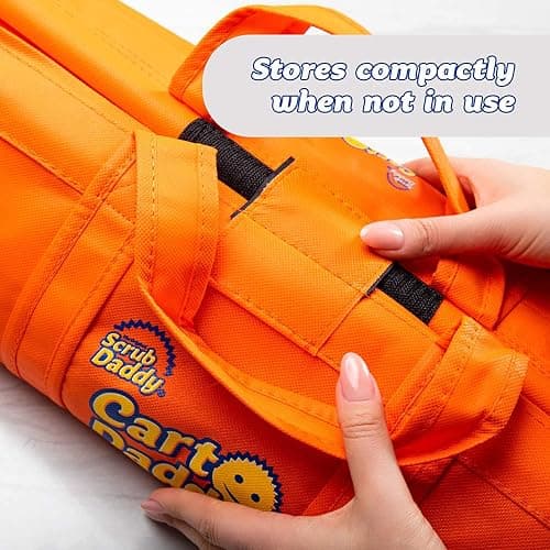 Scrub Daddy Cart Daddy - Trolley Bags for Shopping Trolley, Pack of 3 Shopping Carriers, Replace Carrier Bags with Heavy Duty Reusable, Foldable Fabric Organisers for Groceries & Food, Washable thumbnail 7