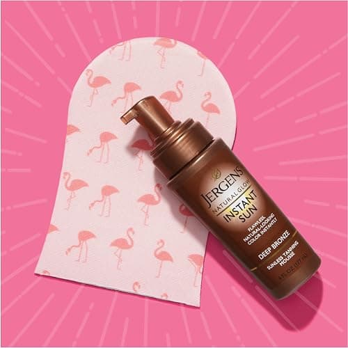 Jergens Natural Glow Instant Sun Body Mousse, Self Tanner for Deep Bronze Tan, Sunless Tanning Body Bronzer for Natural Looking Color Instantly, 6 Oz thumbnail 11