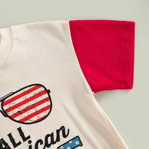 Ayalinggo 4th of July Baby Outfit Boy Girl My First Fourth of July Bubble Romper Oversized Onesie Toddler USA Clothes thumbnail 3