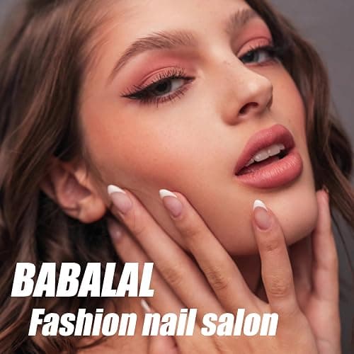 BABALAL Brown Pink Press on Nails Medium Almond Fake Nails Polka Dot Glue ons Design Trendy Cute Acrylic 24Pcs Squoval Full Cover False Nails thumbnail 7