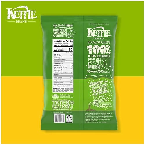 Kettle Brand Potato Chips, Jalapeno Kettle Chips, Party Size, 13 Oz thumbnail 6