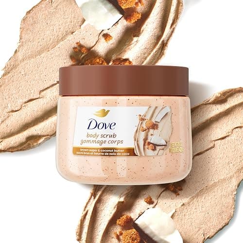 Dove pH Balanced Body Scrub, with Naturally-Derived and Sulfate-Free Cleansers, Brown Sugar & Coconut Butter, 425 g thumbnail 5