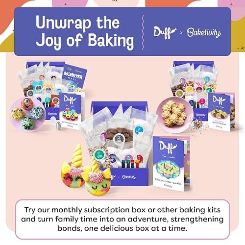 Baketivity x Duff Goldman Unicorn Cookies Kids Baking Kit | Cooking Kits with Premeasured Ingredients, Decorating Supplies, STEM Activities for Girls and Boys Ages 6-12 thumbnail 9