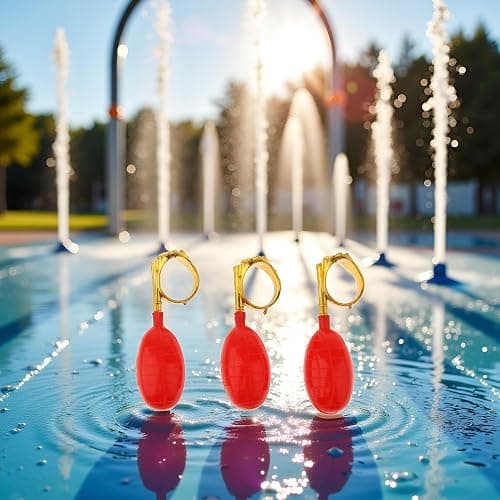 Sluswallow 3Pcs Red Water Squirt Toys Water Spray Ring Tricky Toy Spoof April Fools' Day Tricky Prank Toys, Gags and Practical Joke Toys, Decorations thumbnail 2