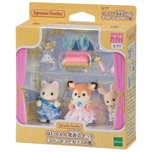 Sylvanian Families Epoch Sylvanian Families Epoch Recital Set, Princess and Glass Shoes, S-77, ST Mark Certified, for Ages 3 and Up thumbnail 3