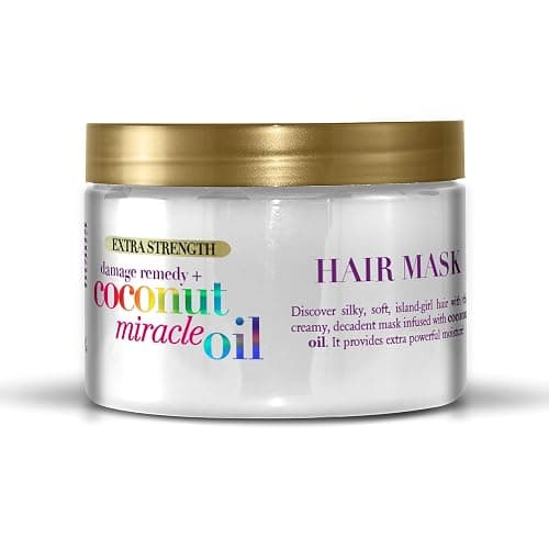 OGX Extra Strength Damage Remedy + Coconut Miracle Oil Hair Mask, Extra Hydrating & Softening Anti-Frizz Treatment to Help Repair Hair, Paraben-Free, Sulfated-Surfactants Free, 6 oz thumbnail 2