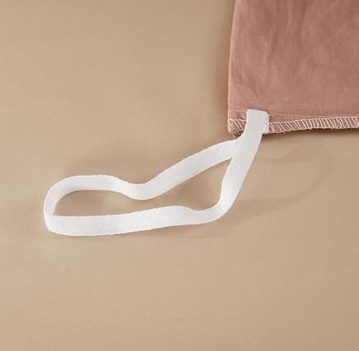 SAPHREAS Dusty Rose Duvet Cover Set 100% Washed Cotton Super King Size 3Pcs 8 Corner Ties Modern Solid Bedding Soft 1 Duvet Cover with Zipper 2 Pillow Shams, Comforter Not Included thumbnail 9
