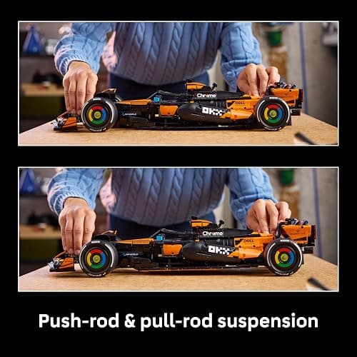 LEGO Technic McLaren MCL39 F1 Car Model Kit for Adults - Collectible Formula 1 Building Set w/ V6 Engine, Differential & DRS Activator - Gift Idea for Racing & Motorsport Fans - 42228 thumbnail 5