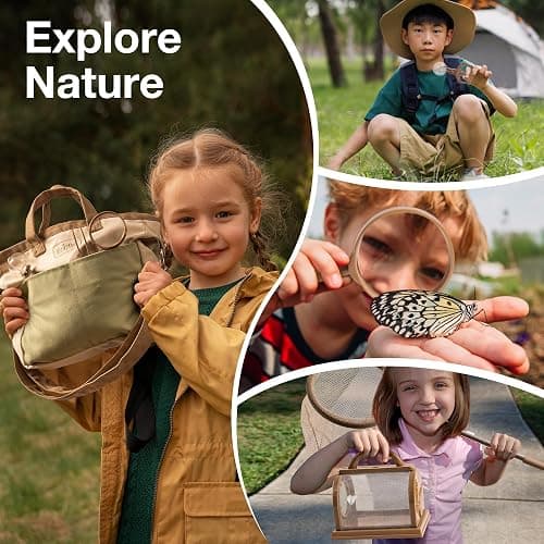ROBUD Kids Explorer Kit, Bug Catcher Kit with Bag Kit, Outdoor Exploration Set for Camping, Montessroi Toy for Kids Coming Closer to Nature，WRP07 thumbnail 4