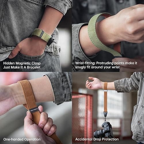 PGYTECH Camera Wrist Strap for Photographers Adjustable Quick Release Camera Hand Strap for Sony, Nikon, Canon, Gopro (Dark Grey) thumbnail 2