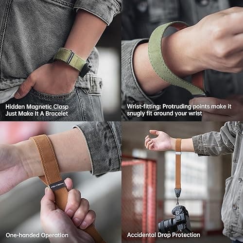 PGYTECH Camera Wrist Strap for Photographers Adjustable Quick Release Camera Hand Strap for Sony, Nikon, Canon, Gopro (Dark Grey) thumbnail 3