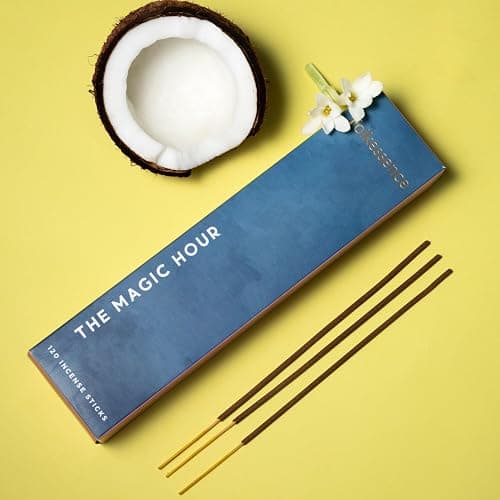 Folkulture Incense Sticks | Set of 6 (120 Insence-Sticks) | 45 Mins Burn Time | Non Toxic Coconut Mango, Aqua, Green Tea, Rose Geranium, Orange Blossom Inscents-Sticks for Women thumbnail 6