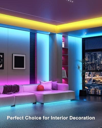 LED Strip 30m, Bluetooth LED Streifen,RGB LED Strip Farbwechsel LED Lichterkette mit Steuerbar via App, Fernbedienung, Sync mit Musik, Bänder für Schlafzimmer TV Zuhause Schrankdek thumbnail 5