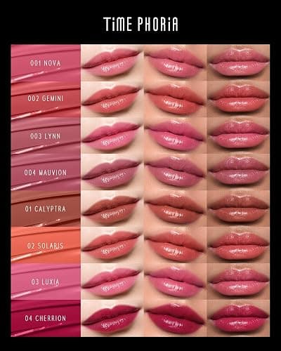 TIMEPHORIA STELLAR DUST LIP STAIN-Long Lasting, Waterproof and Transferproof Lip Tint, Glossy Finish Lip Gloss, Lightweight Lipstick, High Coverage, Stocking Stuffers For Teen Girls (004 Mauvion) thumbnail 3