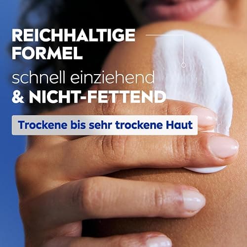NIVEA Reichhaltige Body Milk, intensiv pflegende Körpercreme mit purem Hyaluron, Mandelöl und Tiefenpflege Serum, Lotion für trockene Haut (625 ml) thumbnail 5