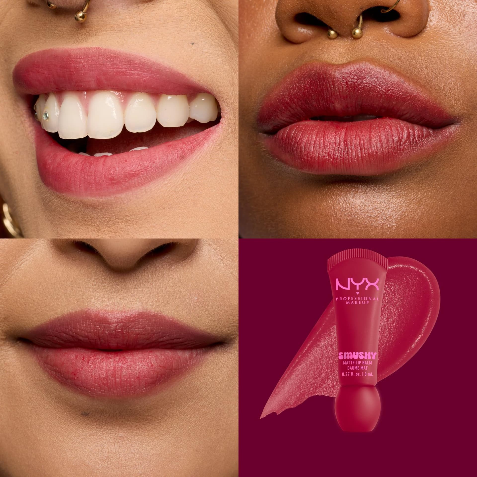 NYX Professional Makeup Smushy Matte Lip Balm, 8 ml, Squeeze n' Sizzle thumbnail 2