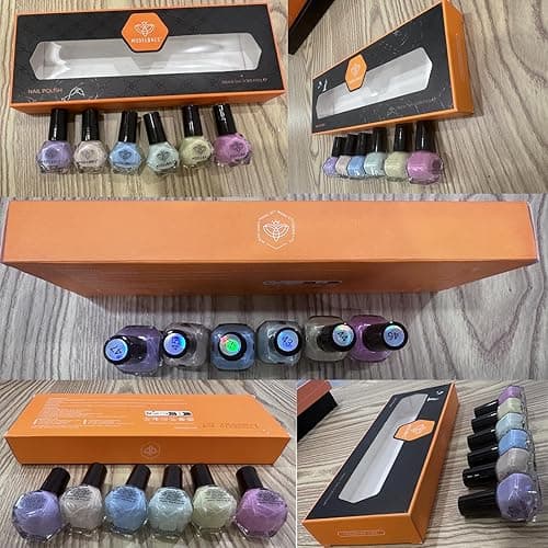 modelones Nail Polish Set, 6 Colors 2025 Summer Macaron Pastel Nail Polish Soft Pink Purple Blue Green Orange Quick Dry Nail Polish Kit Salon Home DIY Manicure Kit Gift For Women Girl - A07-Macaron thumbnail 9