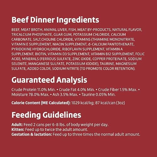Amazon Brand - Wonder Bound Wet Cat Food, Pate, No Added Grain, Variety Pack (Beef/Chicken/Turkey & Giblet), 3 ounce (Pack of 24) thumbnail 5