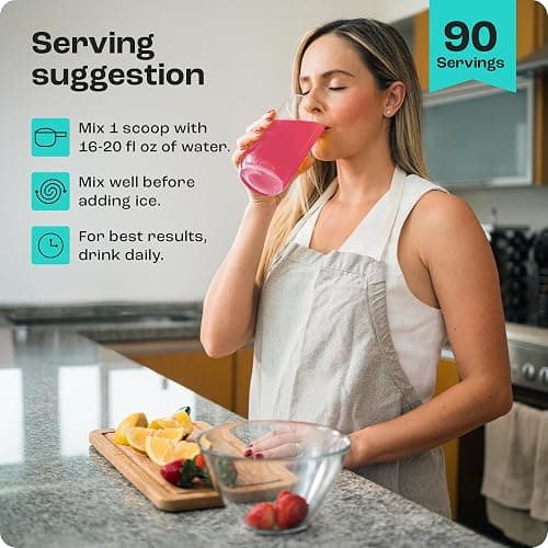 KEY NUTRIENTS Electrolytes Powder No Sugar - Juicy Strawberry Lemonade Electrolyte Powder - Hydration Powder - No Calories, Gluten Free Keto Electrolytes Powder - 90 Servings - Made in USA thumbnail 8