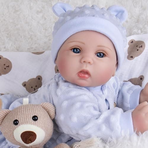 Milidool Lifelike Reborn Baby Dolls Boy- 18-Inch Soft Body Realistic-Newborn Real Life Baby Dolls for Kids Age 3+ thumbnail 2