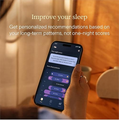 Hatch Sleep Clock Bedside Sleep Tracker, Smart Light, Sound Machine, Cocoa thumbnail 3