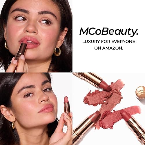 MCoBeauty Creme Matte Luxe Lipstick - Cheeky Chat - Creamy Matte Lipstick | Velvety Soft Creamy Matte Finish, Rich Long Wearing Color, Hydrating Conditioning Comfort, Vegan & Cruelty Free thumbnail 8
